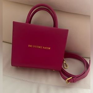 Brandon Blackwood Hot Pink Apple Leather ESR Tote